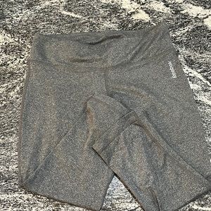 Reebok gray workout capris
